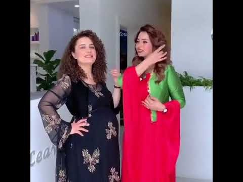 دوو پێشکەشکاری دیار سروە و باخچە وەک ھەمیشە بە جلوبەرگی کوردی