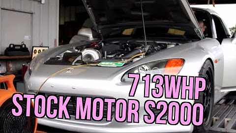 713whp Stock motor S2000 Built by Real Street Performance Dyno + Street Video