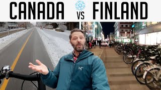 Winter urban cycling showdown compares cities in Canada and Finland. Who will win Plus 1 Minus 2? screenshot 4