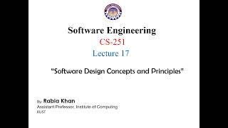 FACULTY054-CS251-KUST20211-L17-V1-Software Design Concepts and Principles