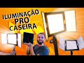 Como fazer iluminação profissional para vídeos com uma luminária comum - Laboratório Tático