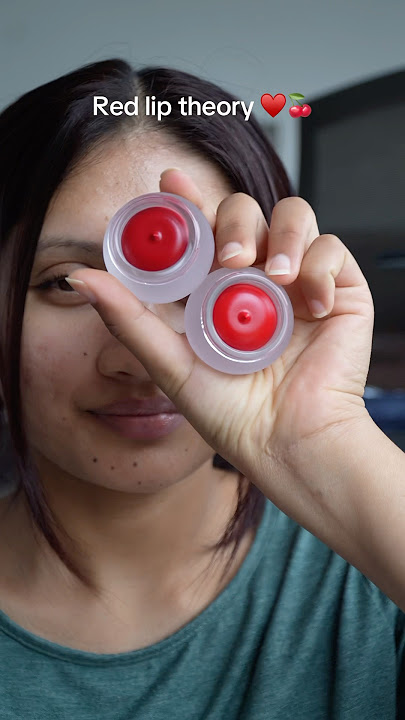 Red lip theory🍒♥️💋 lip pot from @fwee #redlips #redlipstick #lipstick #puddingpot #fweepuddingpot