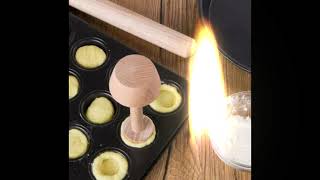 Findsbyjune.com / Wood Egg Tart Pusher Double Side Tart Tamper Pastry Pusher Wooden Egg Tart Molder