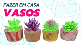 ideias de VASOS DE SUCULENTA E CACTUS fazer em casa vasos de suculenta facil e rapido