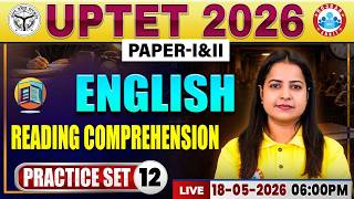 UPTET English Practice Set 12 | UPTET English Classes | UPTET English Paper 1 & 2 By Kiran Ma'am
