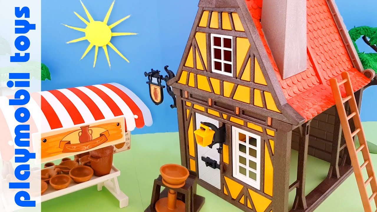 Unpack Playmobil Knights 6524 Pottery Shop