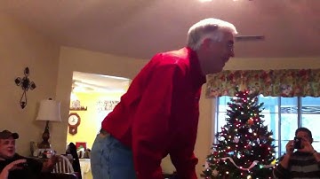 Dad plays Xbox kinect