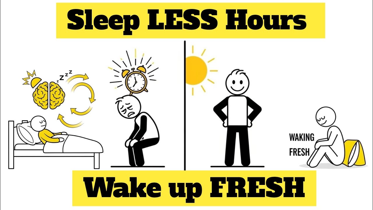 How To Sleep LESS hours and wake up FRESH ( psychology explained ...