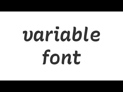 Variable Font demo