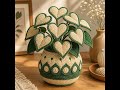 Crochet Heart Leaf Potted Plant 🌿 Easy Beginner Crochet Plant Pattern | Amigurumi Boho Decor