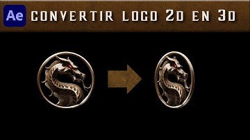 Como convertir un logo 2D en 3D en After Effects y Crear Animación