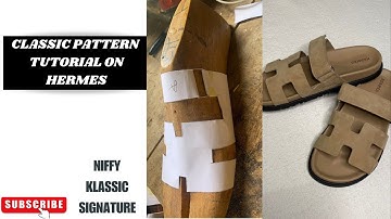 How to make pattern for this trendy Hermes slide slippers.#shoemaking #beginners #trending