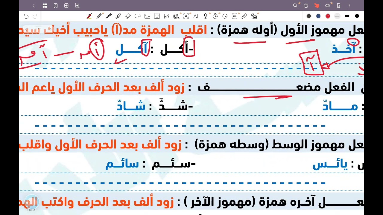  اسم الفاعل للصف الثالث الإعدادي 
