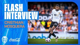 ENTREVISTA A CRISTHIAN MOSQUERA POSTERIOR AL VALENCIA CF - GIRONA FC