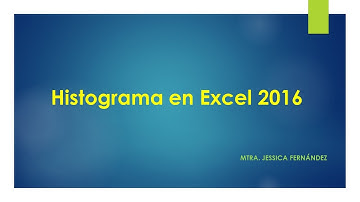 Histograma en excel 2016