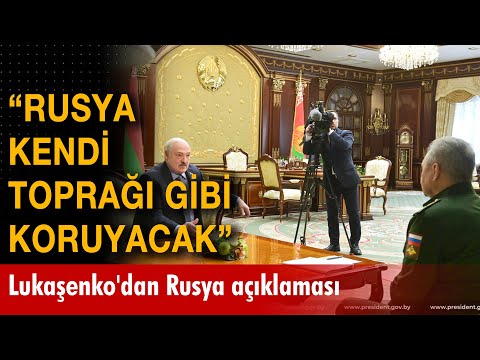 Lukaşenko: 'Rusya Belarus'u