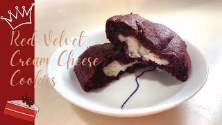 夢幻系列 紅絲絨芝士曲奇餅乾 Red Velvet Cream Cheese Filled Cookies Youtube