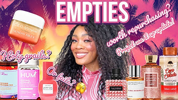 Empties ! 6 Perfumes, Body Care, Skin Care, Hygiene, Supplements, Candles! Project Use It Up Update?