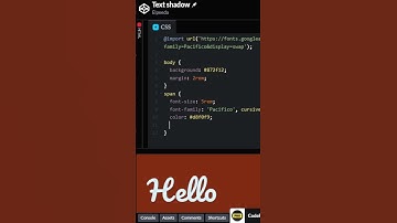 Add Shadows To The Text | CSS #shorts