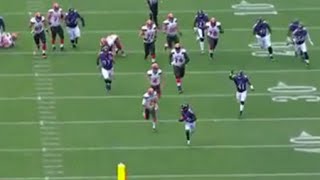 Raven's WR Tavon Young Block Browns Extra Point and Return for Touchdown