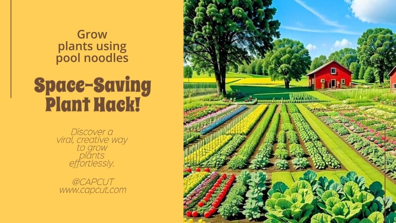 Grow a GARDEN in a POOL NOODLE for Maximum Space Saving!