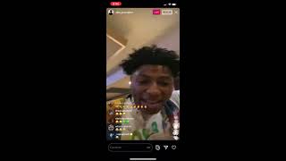 NBA Youngboy message For Fredo Bang on Instagram LIVE Playing New Diss