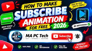 How to Make Subscribe Animation for Free in 2026 | YouTube Subscribe Animation Tutorial