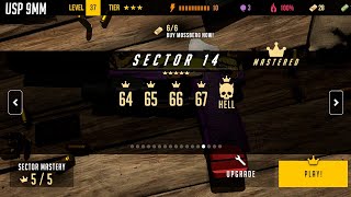 GUNSIM SECTOR 14 MISSION 64 65 66 67 68 MASTERY USP 9mm OFFLINE 3D FPS SHOOTING  WALKTHROUGH ANDROID screenshot 1