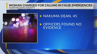 Woman charged for calling in false emergencies to Huntingdon County 911
