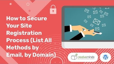Secure Site Registration With Email Registration Blacklist | WordPress