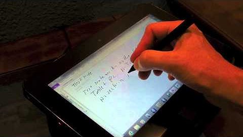 Motion Computing CL900 Tablet PC Handwriting Demo