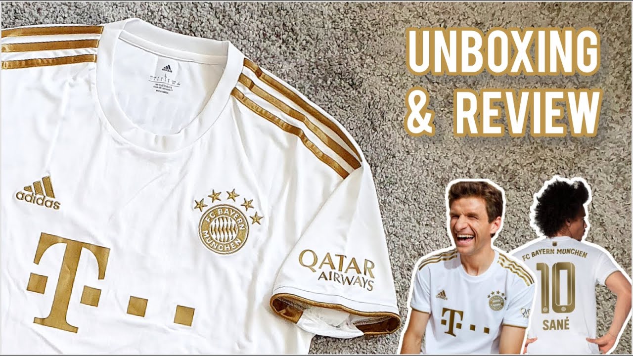 2022-23 Bayern Munchen away shirt Unboxing & Review - YouTube