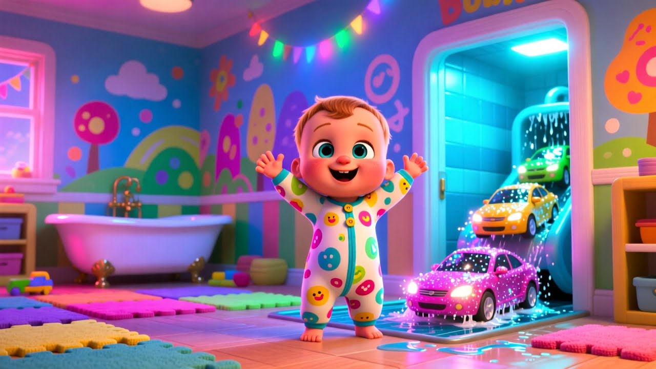 Baby Car Wash Song 🚗🧼🎶 Fun Kids Song | Playtime & Learning Adventure