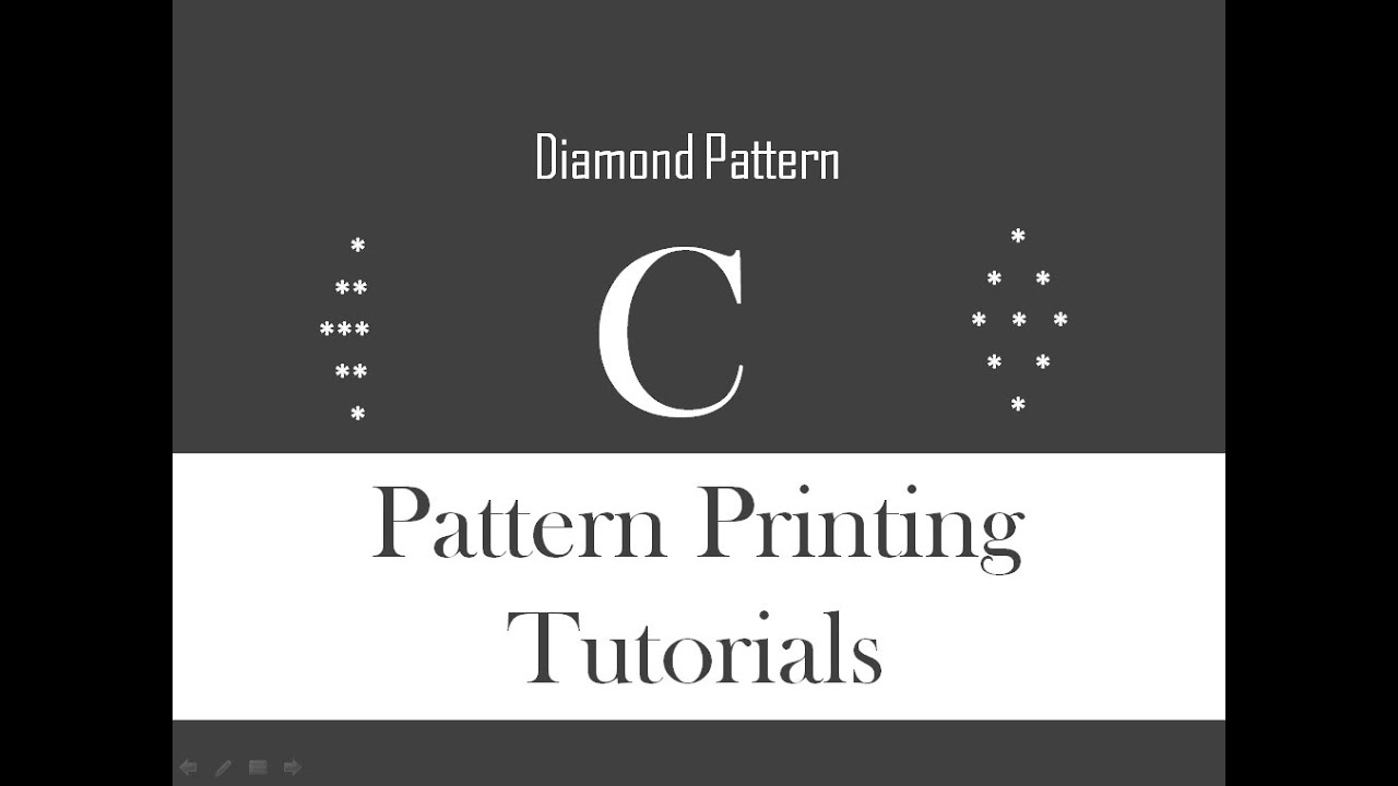 Diamond Pattern : Pattern Printing Tutorials - YouTube