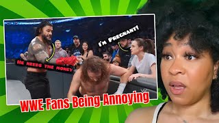 wwe reaction | WWE Fans Being Funny & Annoying For 8 Minutes Straight