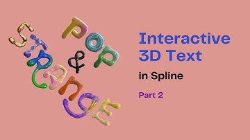 How to Create Interactive 3D Text with Spline - Part 2