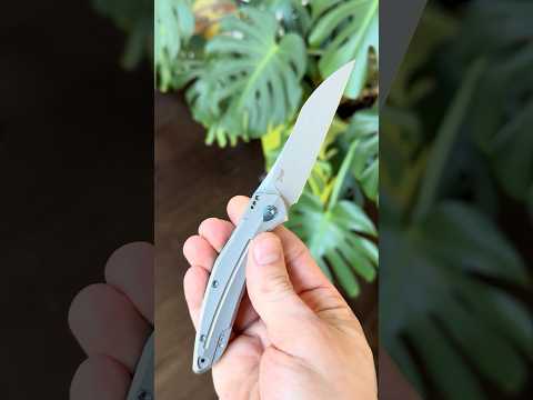 Kubey Barracuda S30V Titanium liner Lock Parson’s Bladeworks Front Flipper Small 