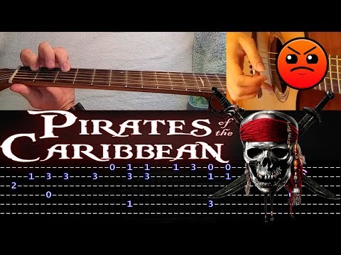 How to play 'Pirates of the Caribbean' Guitar Tutorial [TABS] Fingerstyle