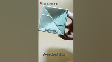 Custom Printing Snap Lock Box | #Shorts