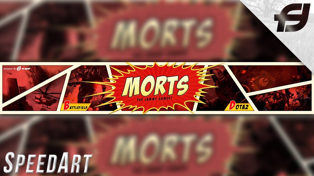 youtube comic banners book style