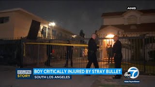 6-year-old boy struck by stray bullet in South L.A.