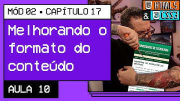 Melhorando o formato do conteúdo - @Curso em Vídeo HTML5 e CSS3