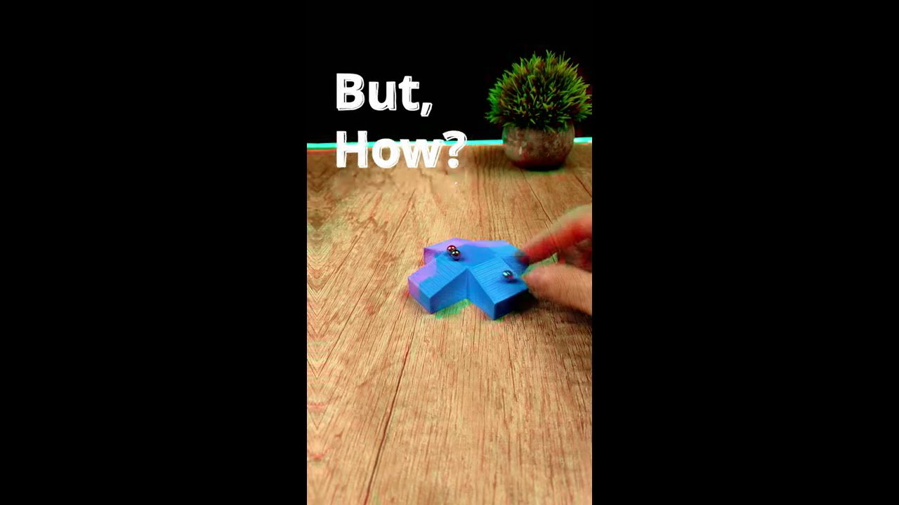 3D Printed Optical Illusion Uphill Printing Timelapse