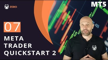 MetaTrader MT5 QuickStart Tutorial #2 - Opening and Managing Trades and Pending Orders
