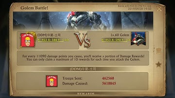 King of Avalon - 20% crit test on golem