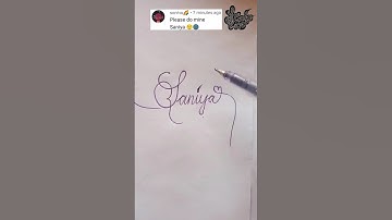 stylish name | Saniya | sk cursive art | how to make a stylish name | stylish signature