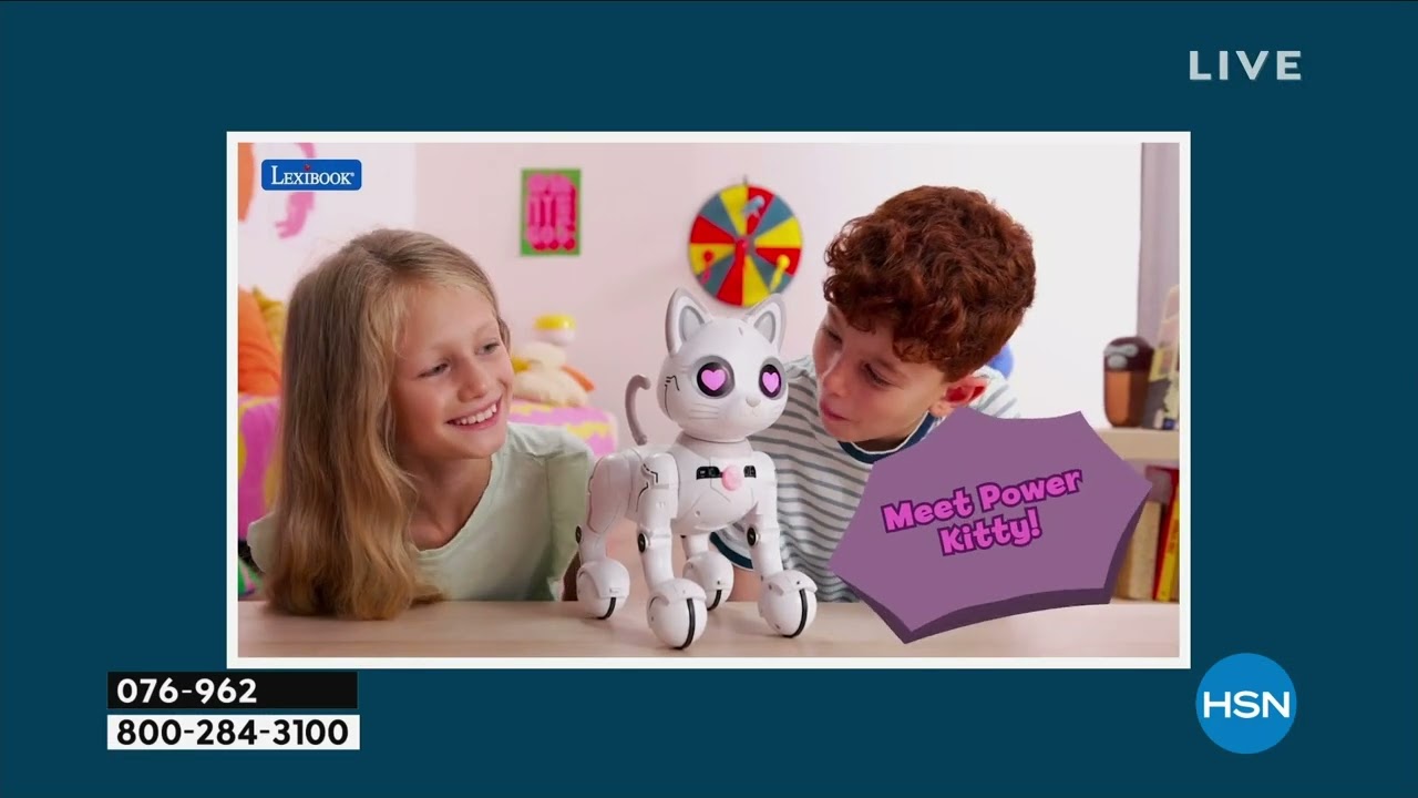 Lexibook Power Kitty Interactive Robot with Wand - YouTube