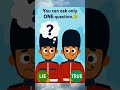 🧠 Viral Logic Riddle! Only 1 Question to Save Yourself🤯 OrbitTechOfficial#viral#shorts#logicpuzzles