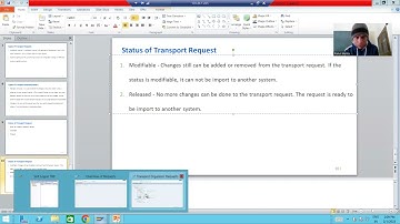 3 - Transport Organizer - Transport Request Status - Modifiable and Released
