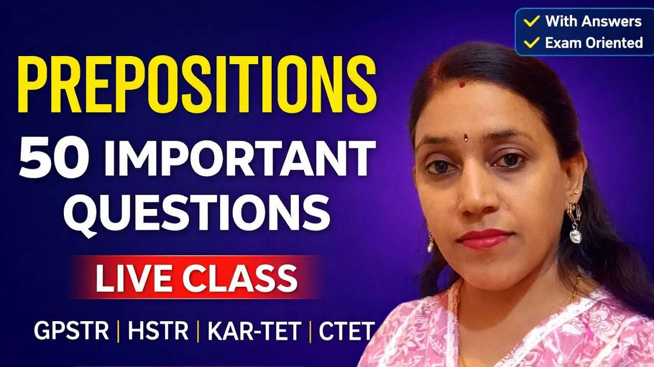 preposition - english grammar by Sarita ma'am